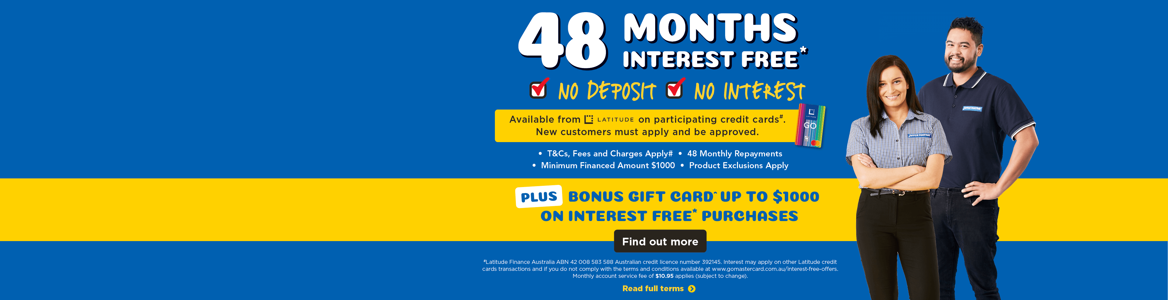 48 Months Interest Free
