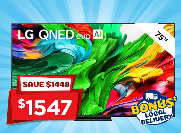 LG 75" QNED86 evo AI Mini LED 4K<sup>#</sup> Smart TV